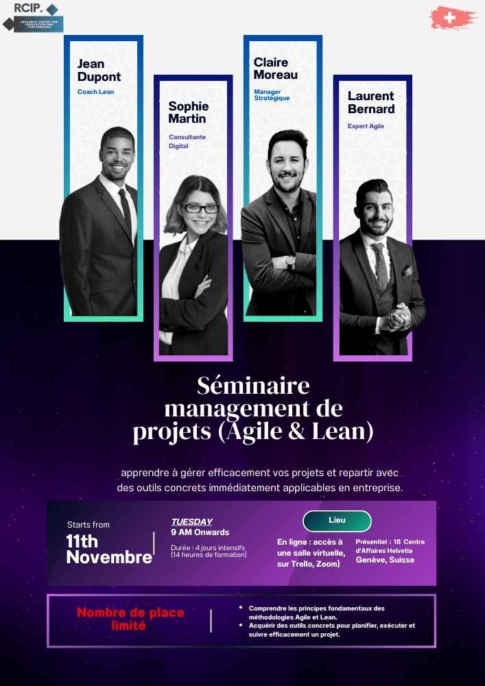 Séminaire management de projets (Agile & Lean)