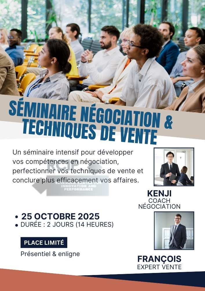 Séminaire négociation & Techniques de Vente